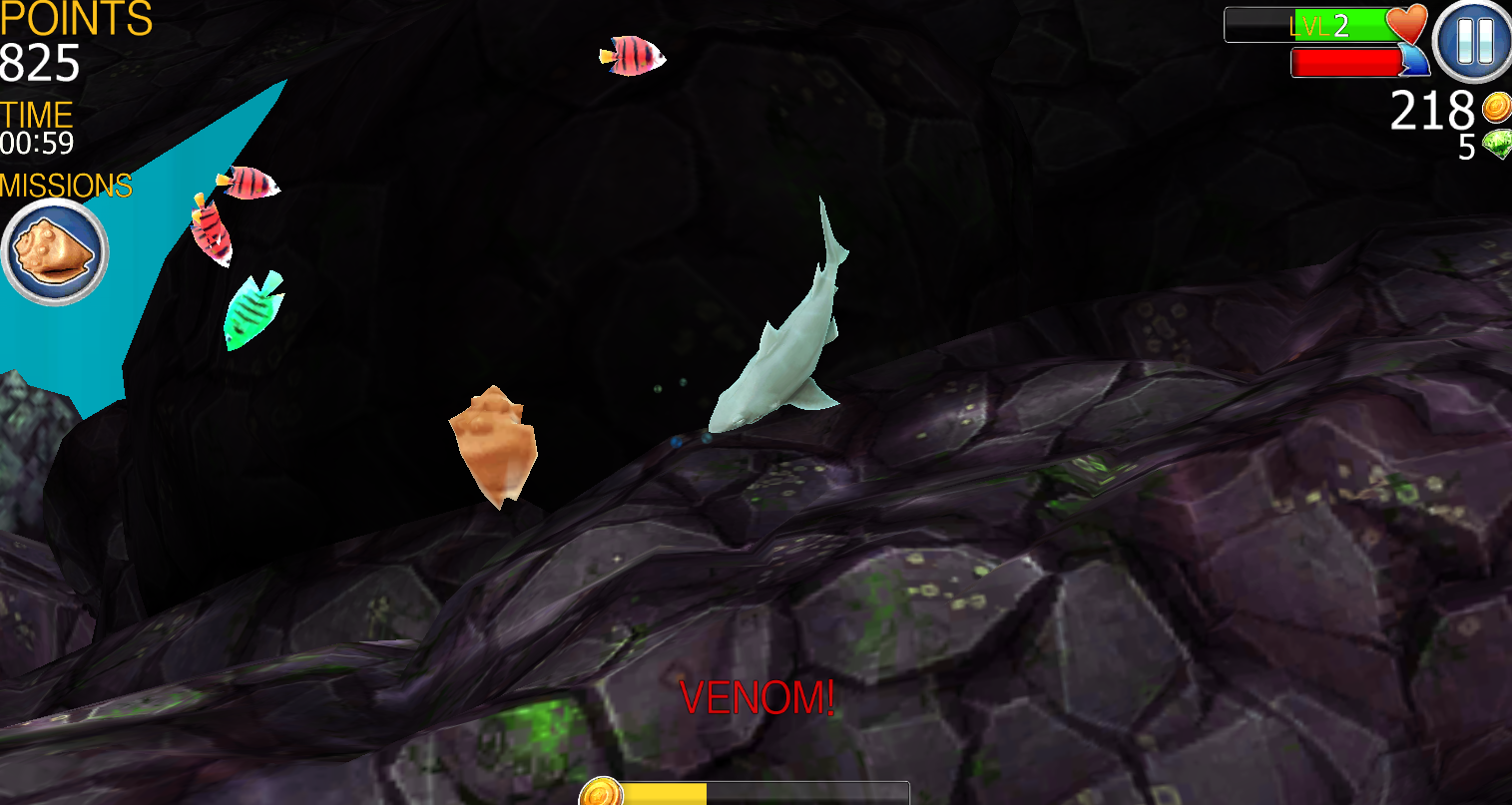 Crazy Shark Game Screenshot