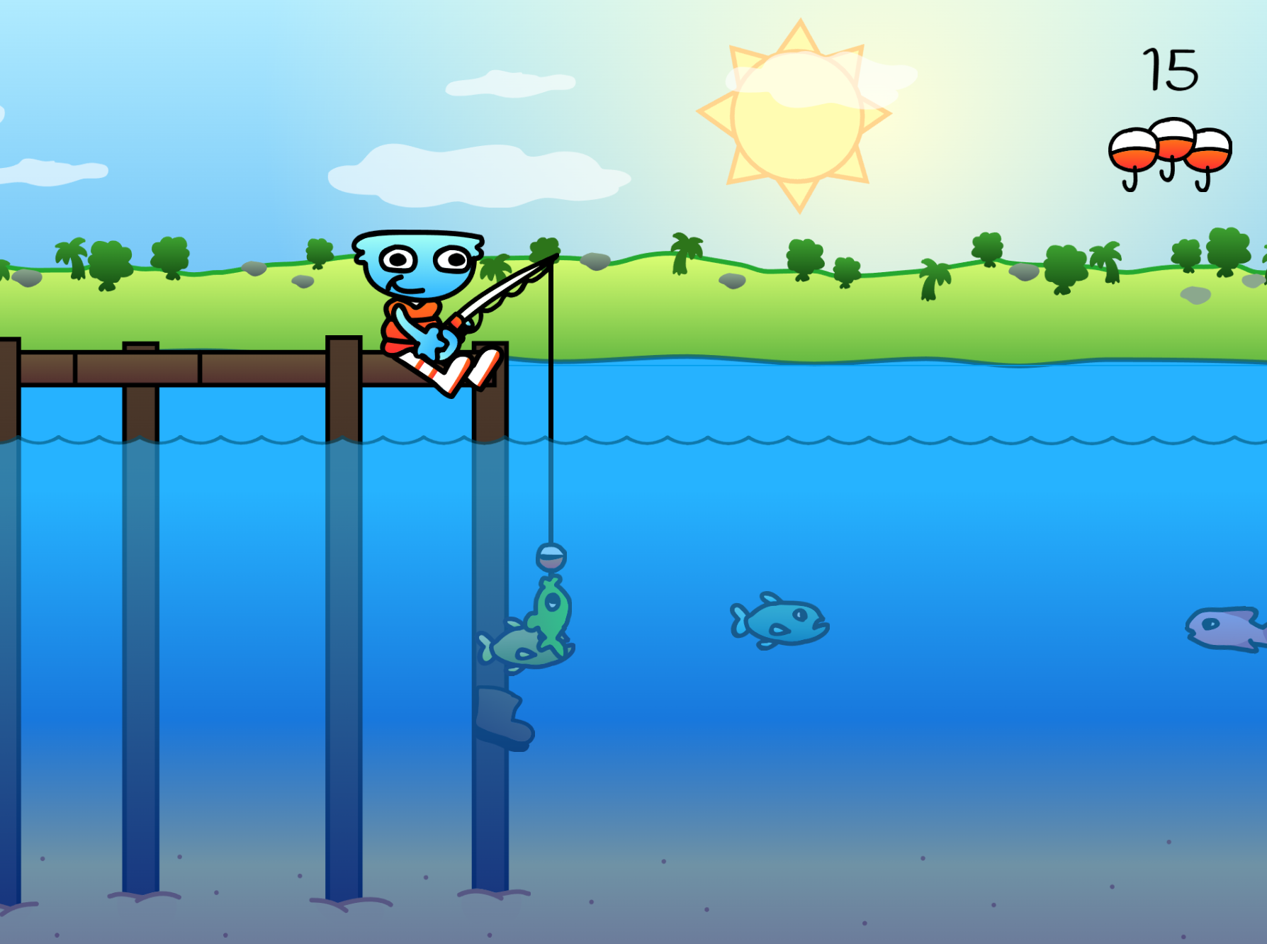 Finn's Fishing Bonanza Game Screenshot