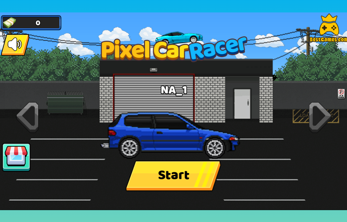 Pixel Car Racer Game Screenshot