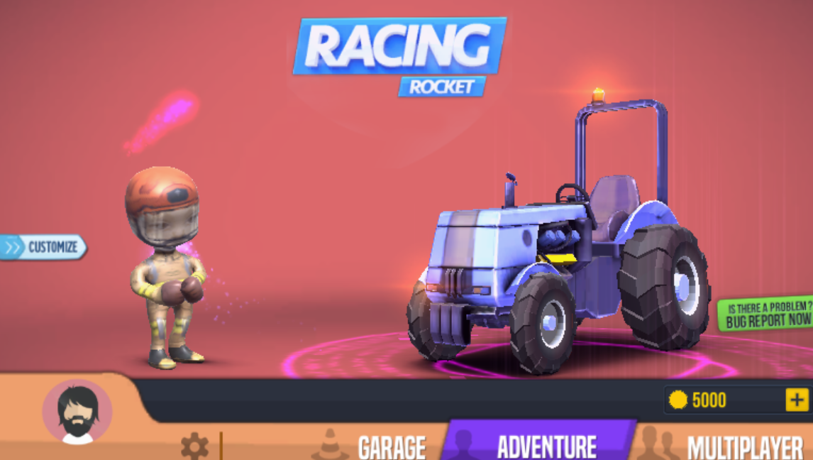 Rocket Racing Game Screenshot