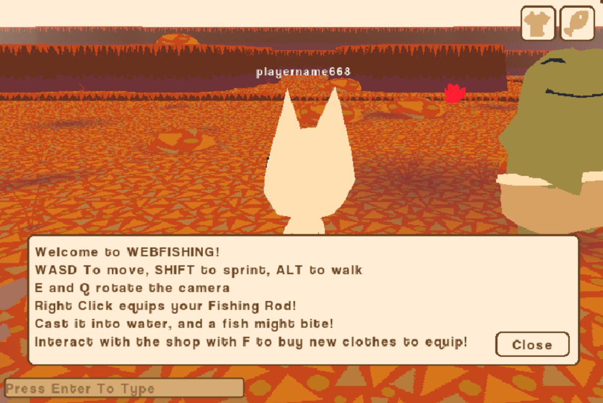 Web Fishing Game Screenshot